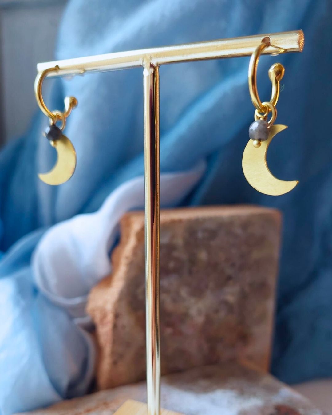 Orecchini LUNA grigio