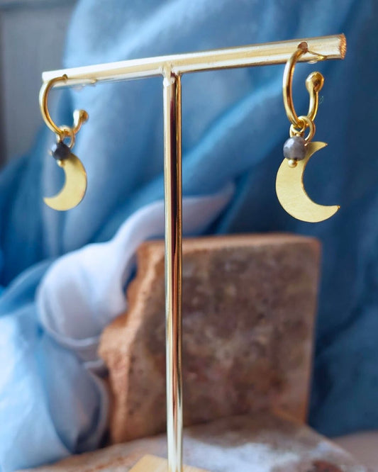 Orecchini LUNA grigio