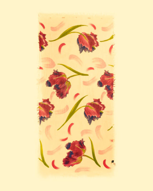 Foulard in Bambù DALì giallo paglierino