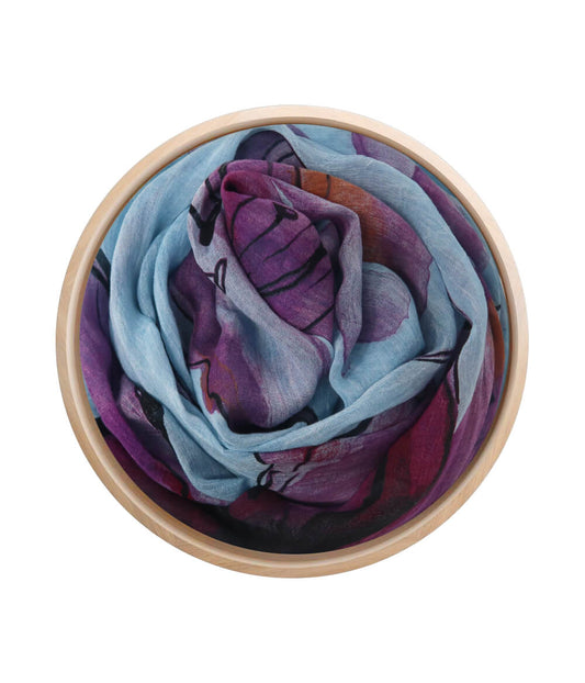 Foulard in Bambù DEGAS azzurro