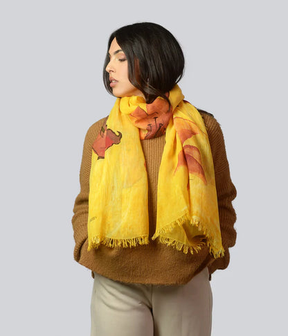 Foulard in Bambù DEGAS giallo mandarino
