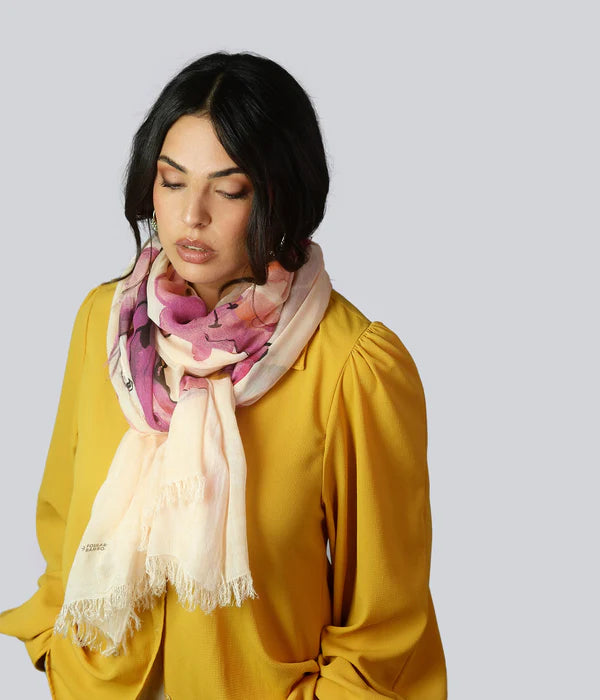 Foulard in Bambù DEGAS rosa pesca