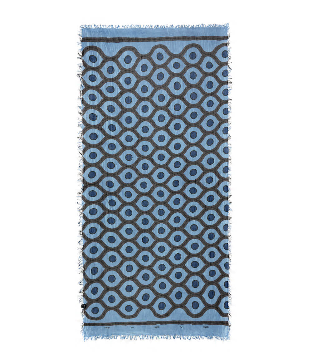 Foulard in Bambù ESCHER azzurro