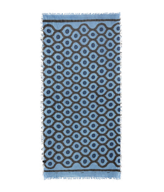 Foulard in Bambù ESCHER azzurro