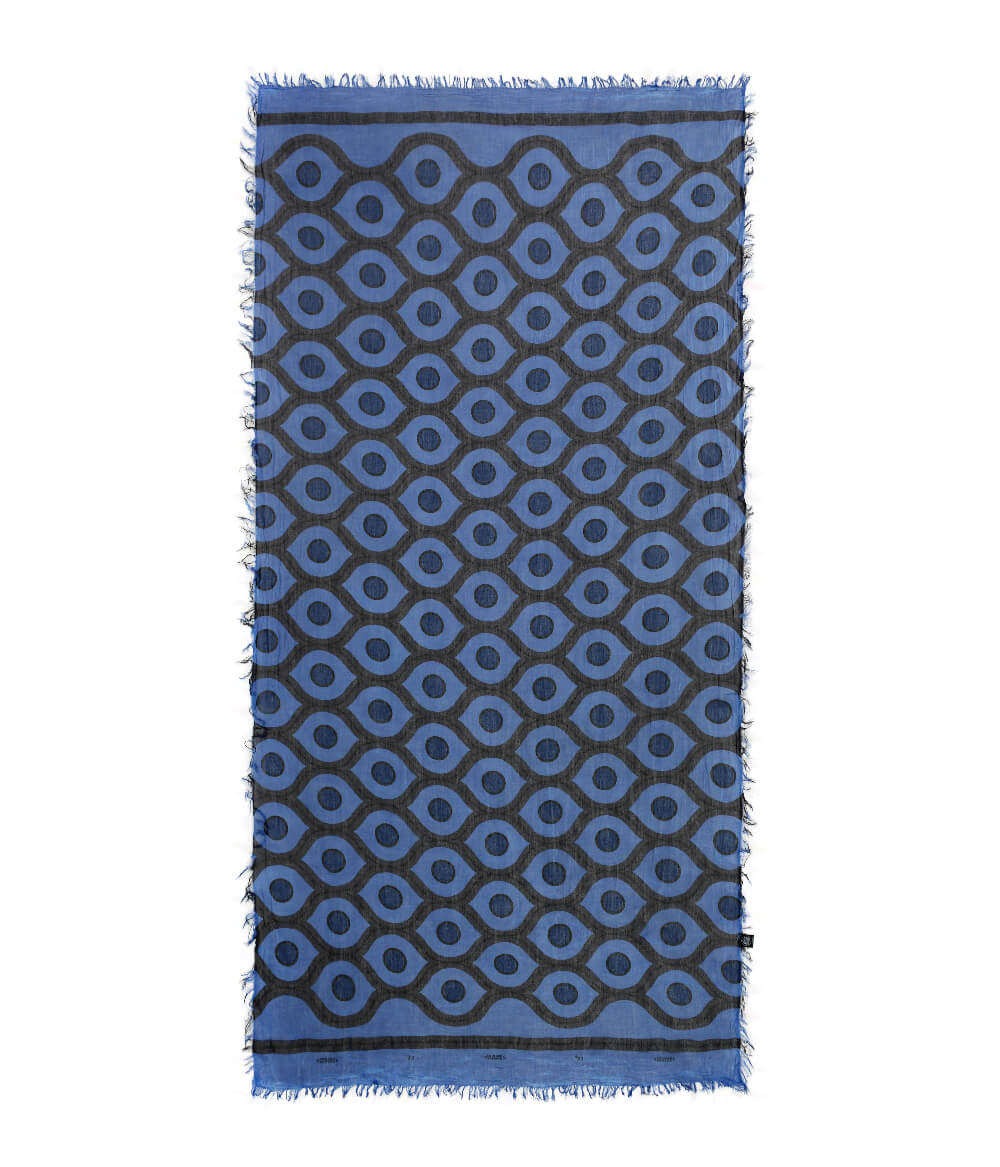 Foulard in Bambù ESCHER blu royal