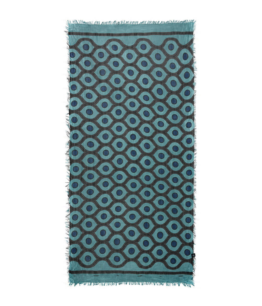 Foulard in Bambù ESCHER verde smeraldo