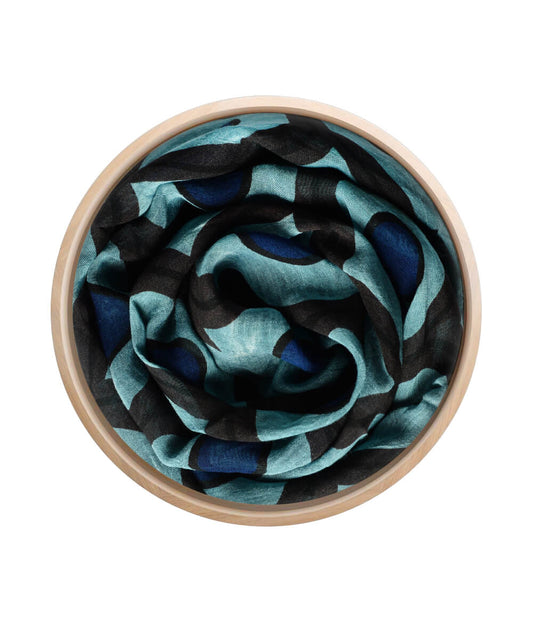 Foulard in Bambù ESCHER verde smeraldo