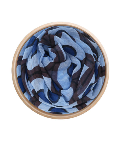 Foulard in Bambù ESCHER azzurro