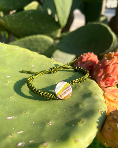 bracciale terra cordoncino Verde F