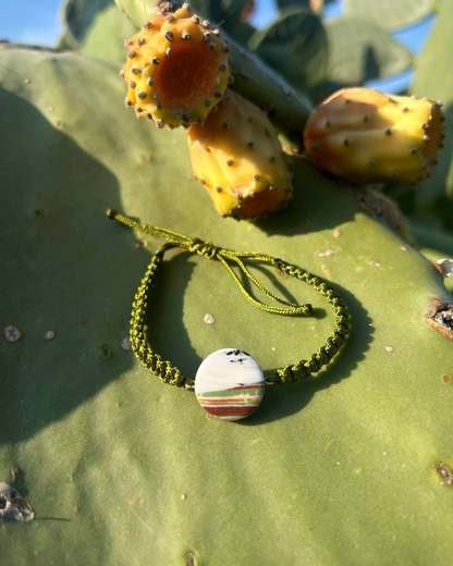 bracciale terra cordoncino Verde E