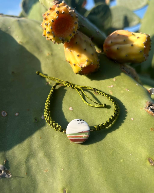 bracciale terra cordoncino Verde E