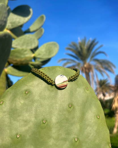 bracciale terra cordoncino Verde E