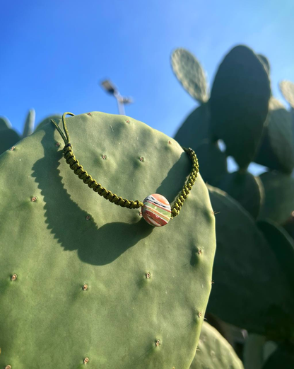 bracciale terra cordoncino Verde H