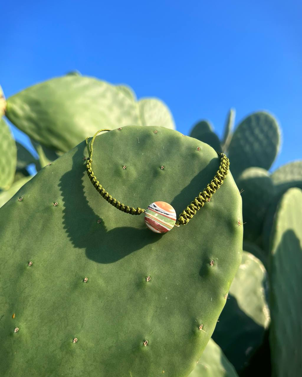 bracciale terra cordoncino Verde H