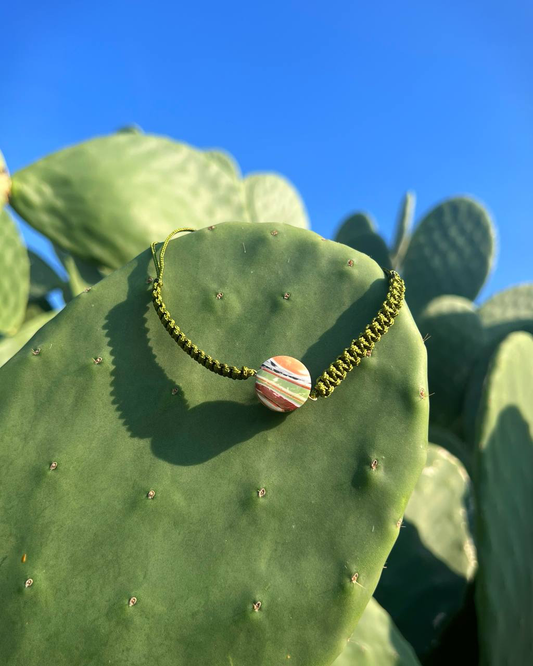 bracciale terra cordoncino Verde H