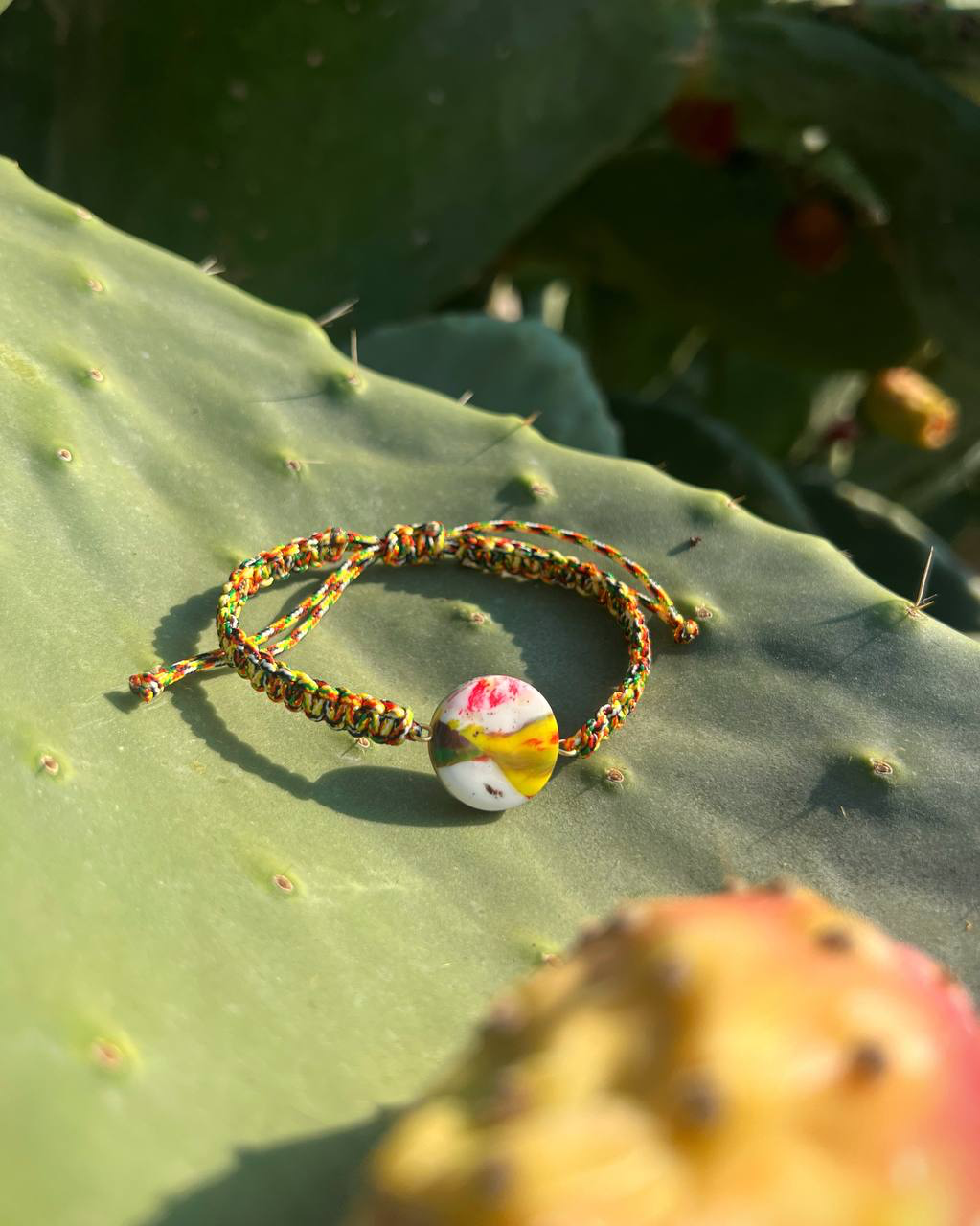 bracciale terra cordoncino Multicolor L