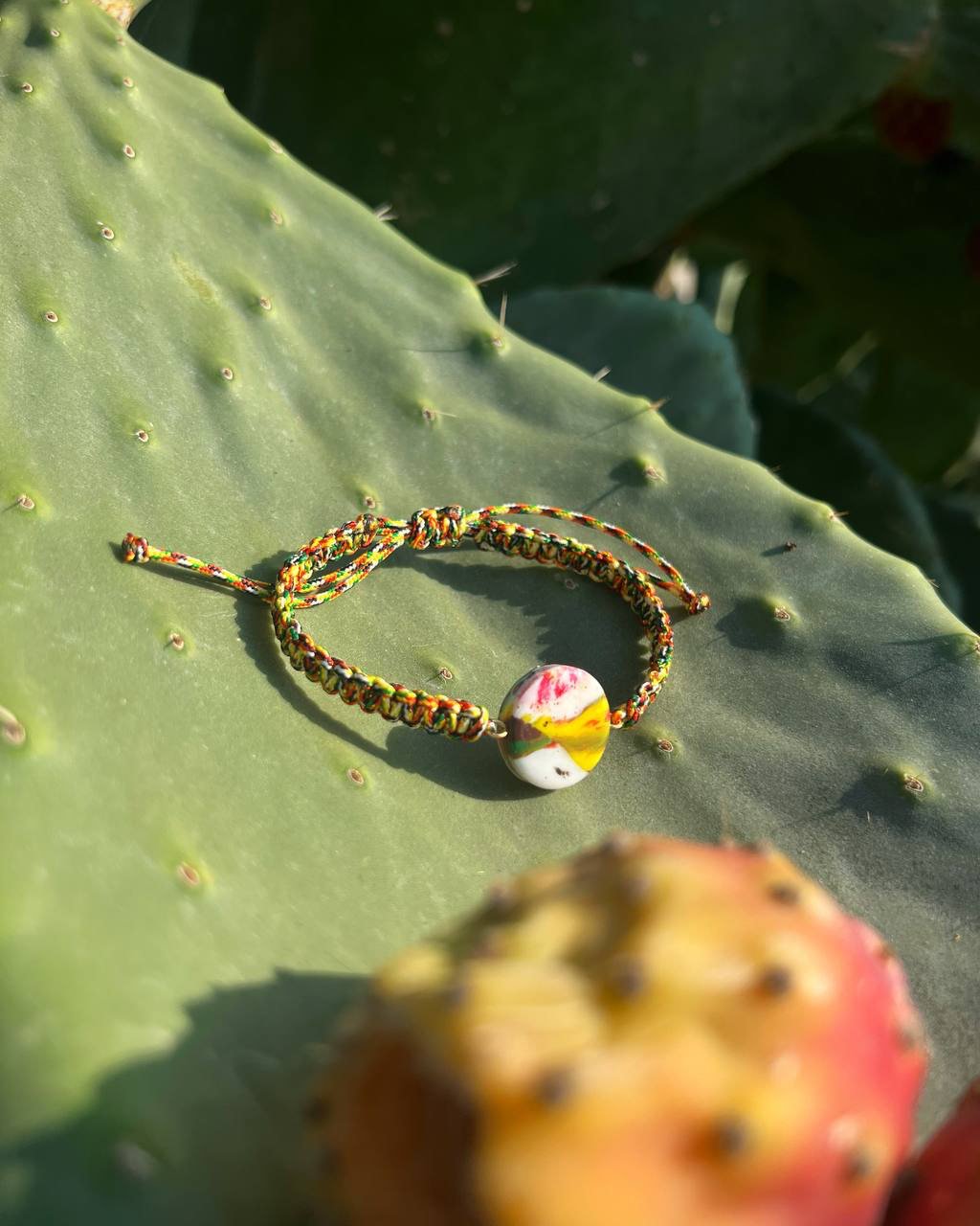 bracciale terra cordoncino Multicolor L