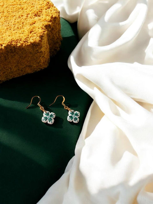 Orecchini pendenti LOVE PALERMO verde