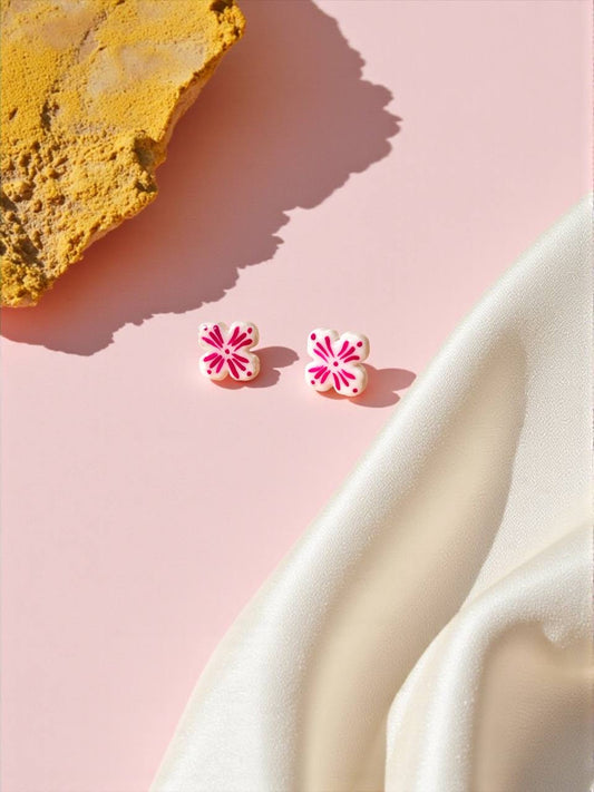 Orecchini al lobo LOVE PALERMO fucsia