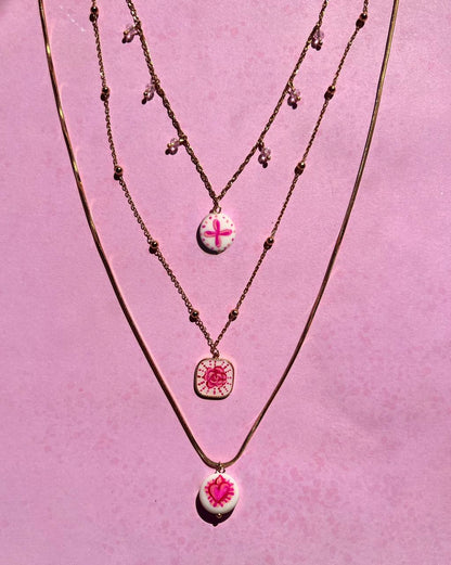 Collana  Feminist like ROSALIA Double Face UNICA