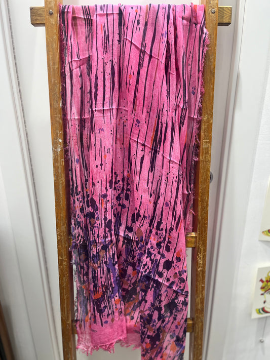 Foulard in Bambù POLLOCK Fucsia