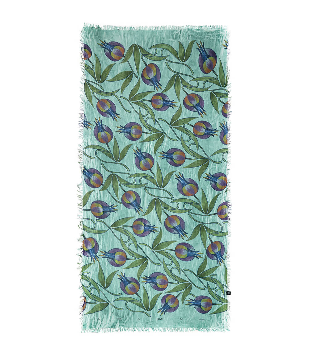 Foulard in Bambù MUCHA verde acqua