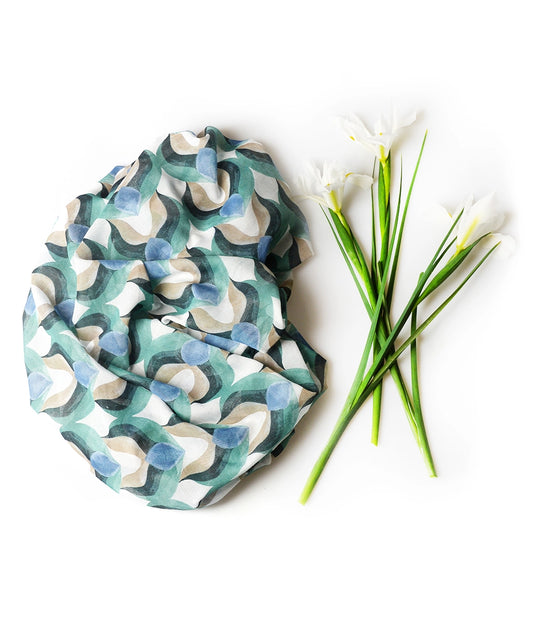 Foulard in Bambù MUNCH  grigio chiarissimo
