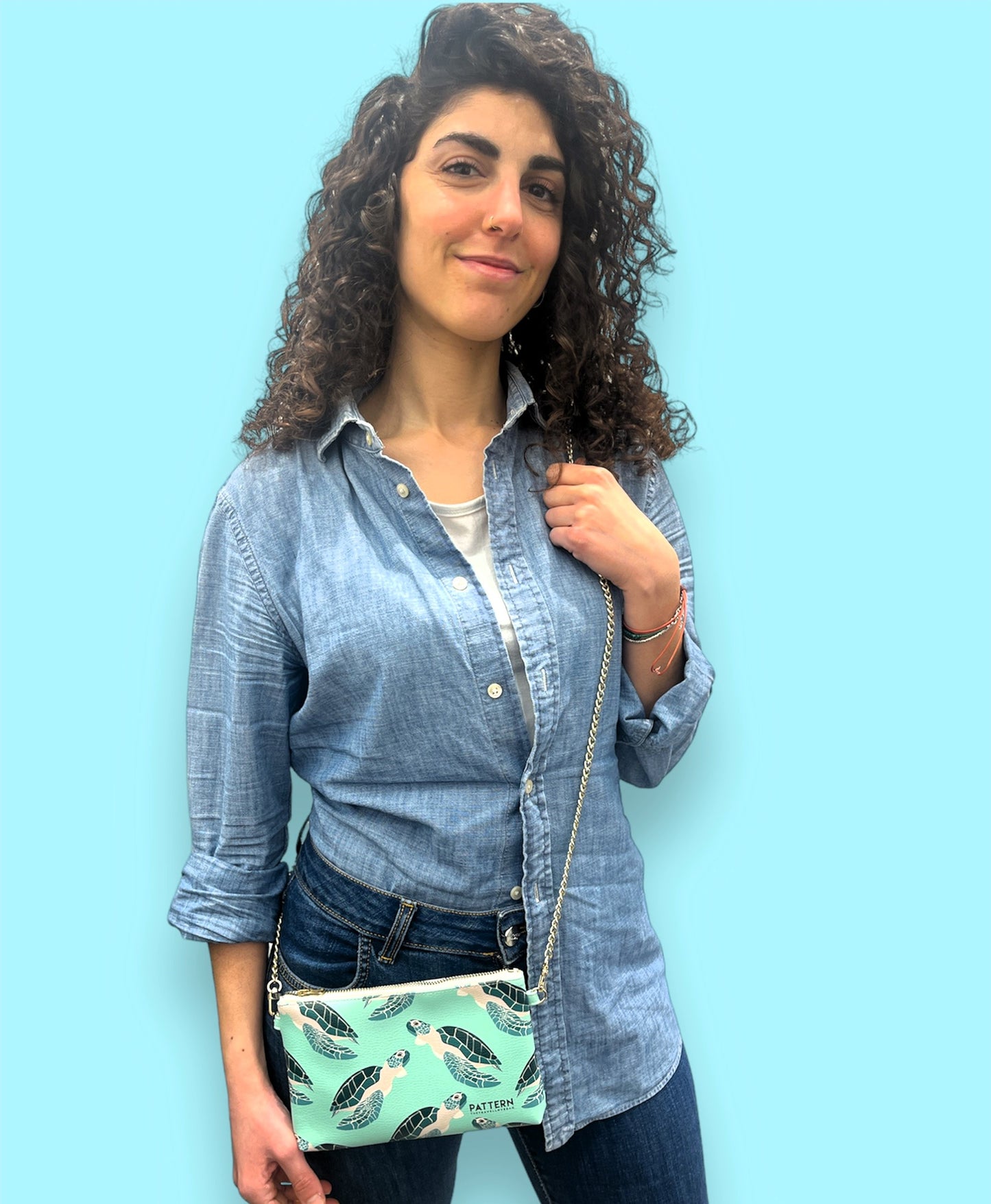 Bag con Tracolla Dorata LAMPEDUSA