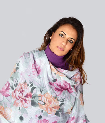 Foulard in Bambù REMBRANDT grigio chiaro