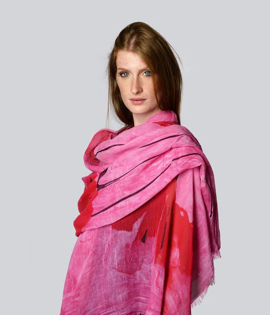 Foulard in Bambù SCHIELE magenta