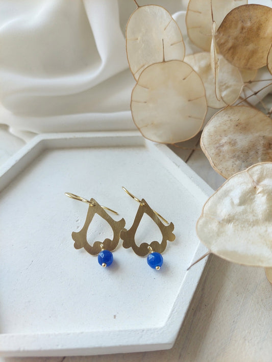 Orecchini Costanza Afan de Rivera Florio blu