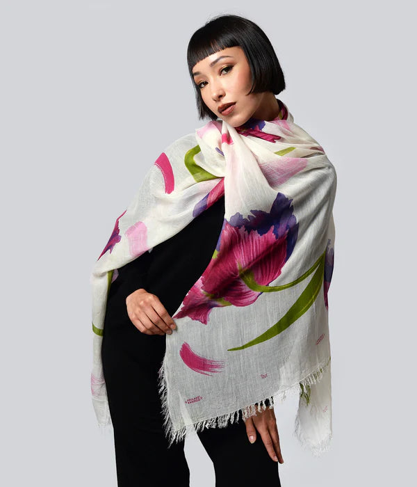 Foulard in Bambù DALì bianco