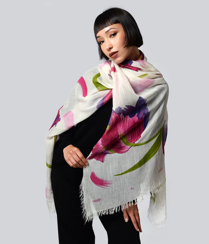Foulard in Bambù DALì bianco