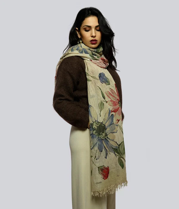 Foulard in Bambù DE NITTIS beige
