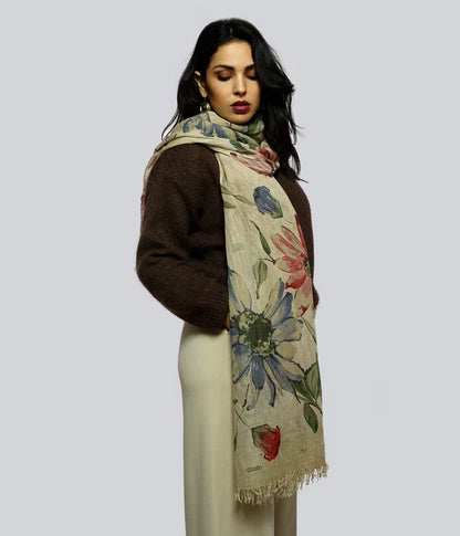 Foulard in Bambù DE NITTIS beige