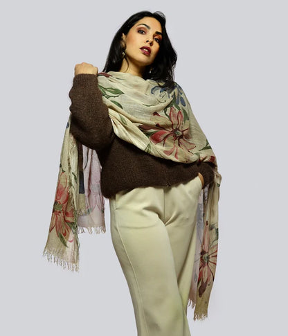 Foulard in Bambù DE NITTIS beige