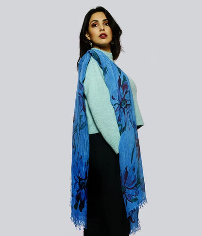 Foulard in Bambù DE NITTIS blu