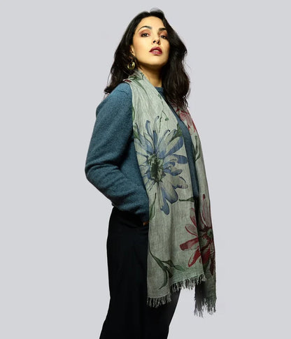 Foulard in Bambù DE NITTIS grigio fumo