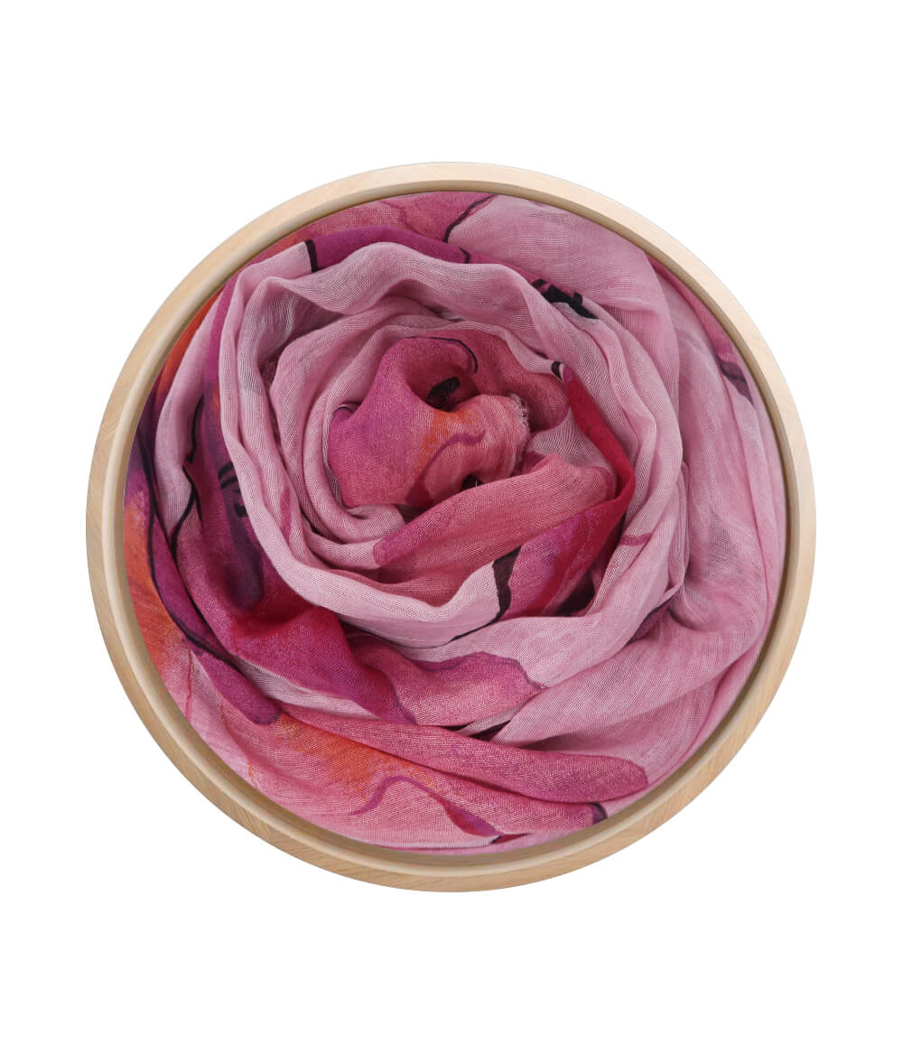 Foulard in Bambù DEGAS rosa