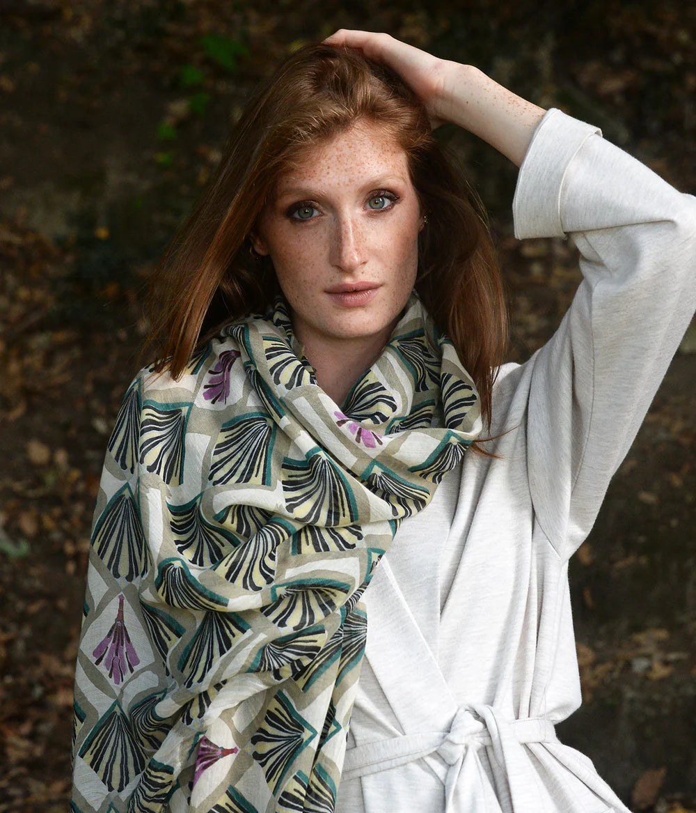 Foulard in Bambù ERTE' beige