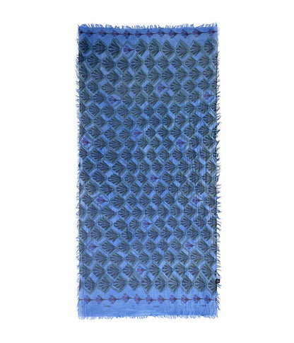 Foulard in Bambù ERTE' blu indaco