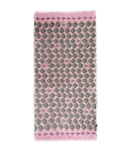 Foulard in Bambù ERTE' rosa peonia