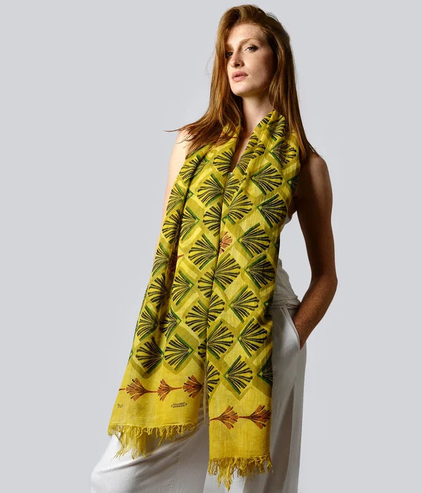 Foulard in Bambù ERTE' giallo