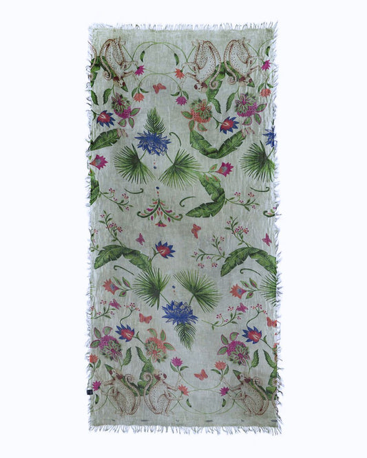 Foulard in Bambù FRIDA grigio azzurro