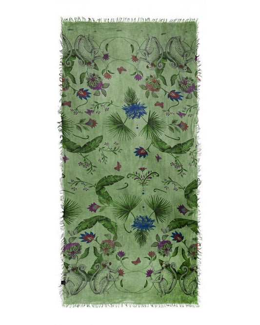 Foulard in Bambù FRIDA verde smeraldo