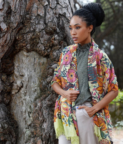 Foulard in Bambù GAUGUIN verde