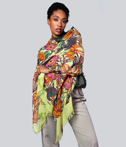Foulard in Bambù GAUGUIN verde
