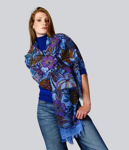 Foulard in Bambù GAUGUIN blu
