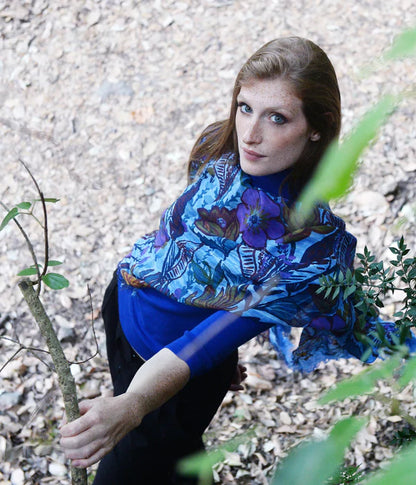Foulard in Bambù GAUGUIN blu