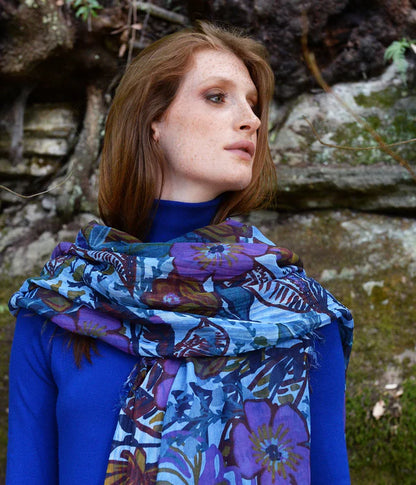 Foulard in Bambù GAUGUIN blu